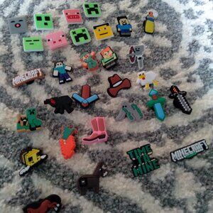 Minecraft croc charms 33 count jibbitz, gaming charms 2/$12